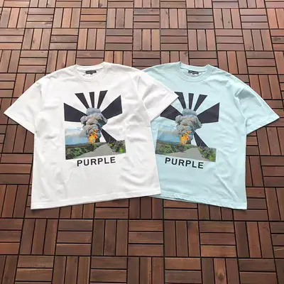 ¥~85 PURPLE BRAND T-SHIRT 33120817 (im 176CM 58KG iwear size L in the photo)