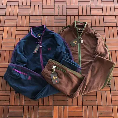 TOP¥~195 PANTS¥~175 NEEDLES JACKET TROUSERS FLEECE 11120840(im 185CM 70KG iwear size M in the photo)