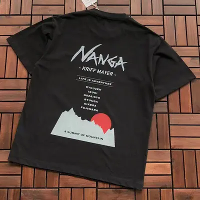 ￥~95 NANGA T-SHIRT 33121086 (im 180CM 68KG iwear size S in the photo)