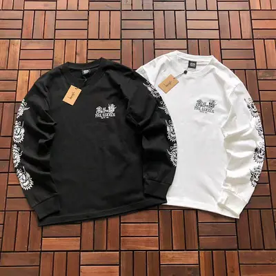 ￥~129 ST🔥S🔥Y LONG-SLEEVE 44121128 (im 180CM 68KG iwear size S in the photo)