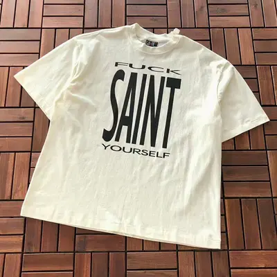 ¥~89 SAINT MICHAEL T-SHIRT 33121862 (im 180CM 68KG iwear size M in the photo)