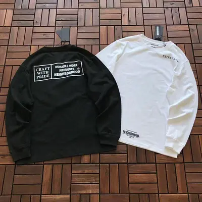 ¥~119 NEIGHBORHOOD LONG-SLEEVE 11121816 (im 180CM 68KG iwear size M in the photo)
