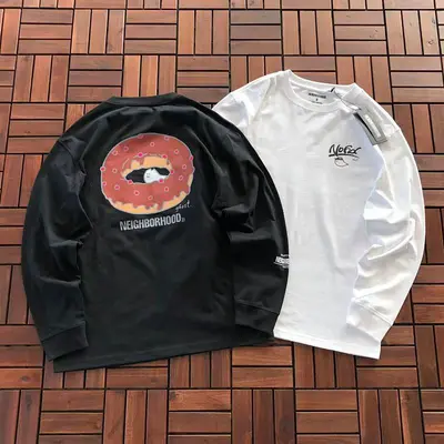 ¥~119 NEIGHBORHOOD LONG-SLEEVE 11121833 (im 180CM 68KG iwear size M in the photo)