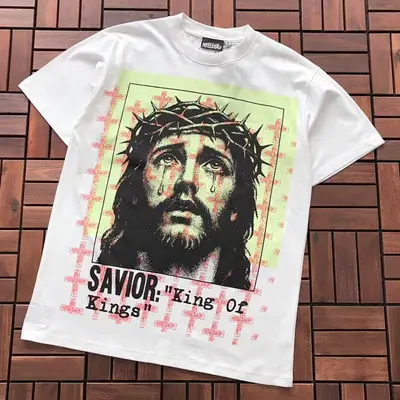 ¥~115 HELLSTAR T-SHIRT 11121805 (im 176CM 58KG iwear size M in the photo)