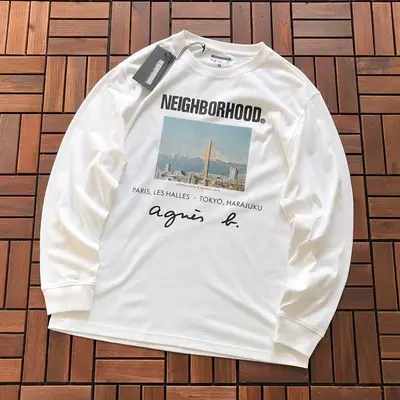 ¥~119 NEIGHBORHOOD LONG-SLEEVE 11121909 (im 176CM 58KG iwear size M in the photo)
