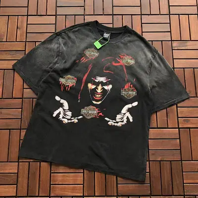 ￥~119 SAINT MICHAEL T-SHIRT 11122229 (im 180CM 68KG iwear size S in the photo)