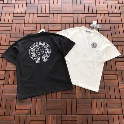 ￥~175 CH🔥OM🔥 HE🔥RTS T-SHIRT 22122411 (im 185CM 80KG iwear size M in the photo)