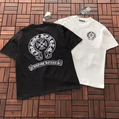 ￥~175 CH🔥OM🔥 HE🔥RTS T-SHIRT 22122446 (im 185CM 80KG iwear size L in the photo)