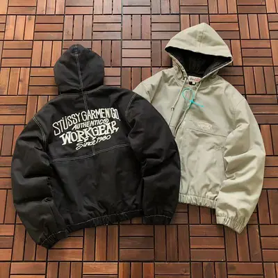 ¥379 ST🔥S🔥Y COTTON JACKET 44122806 (im 180CM 68KG iwear size M in the photo)
