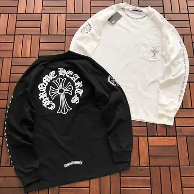 ¥~109 CH🔥OM🔥 HE🔥RTS LONG-SLEEVE 33122848 (im 180CM 68KG iwear size M in the photo)