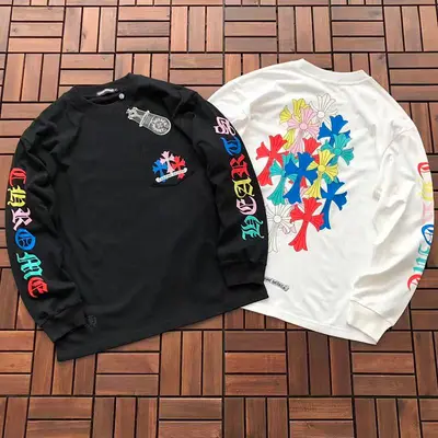 ¥~109 CH🔥OM🔥 HE🔥RTS LONG-SLEEVE 33122808 (im 180CM 68KG iwear size S in the photo)