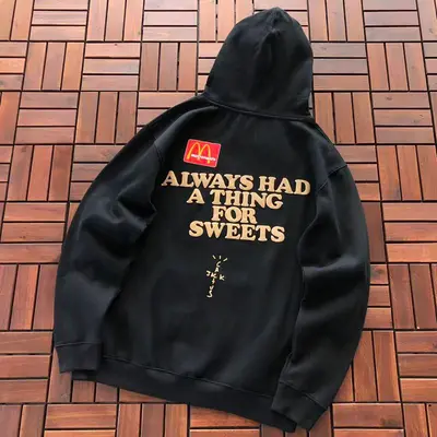 ¥~129 TRAVIS SCOTT & MCDONALD HOODIE FLEECE 33122942 (im 180CM 68KG iwear size M in the photo)