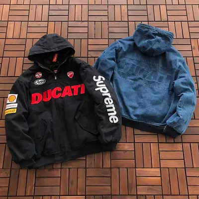 ￥458 S🔥P🔥E🔥E & DUCATI COTTON JACKET 44123111 (im 170CM 60KG iwear size M in the photo)