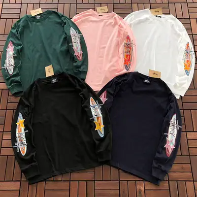 ￥~109 ST🔥S🔥Y LONG-SLEEVE 11123102 (im 170CM 60KG iwear size M in the photo)