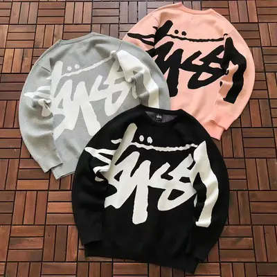 ￥189 ST🔥S🔥Y SWEATER 88010404 (im 176CM 58KG iwear size S in the photo)