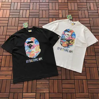 ￥~109 BAPE T-SHIRT 55010334 (im 185CM 70KG iwear size M in the photo)