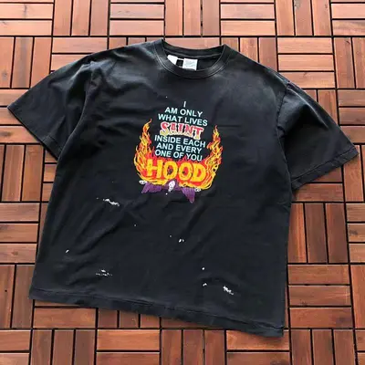 ¥~95 SAINT MICHAEL T-SHIRT 77010311 (im 176CM 58KG iwear size M in the photo)