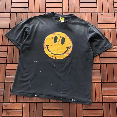 ¥~99 SAINT MICHAEL & KLF T-SHIRT 77010310 (im 176CM 58KG iwear size M in the photo)