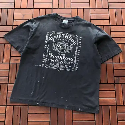 ¥~99 SAINT MICHAEL T-SHIRT 77010309 (im 176CM 58KG iwear size M in the photo)