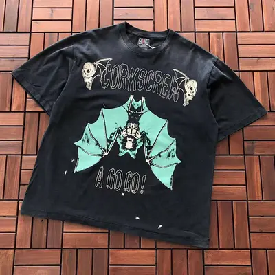 ¥~99 SAINT MICHAEL T-SHIRT 77010307 (im 176CM 58KG iwear size M in the photo)