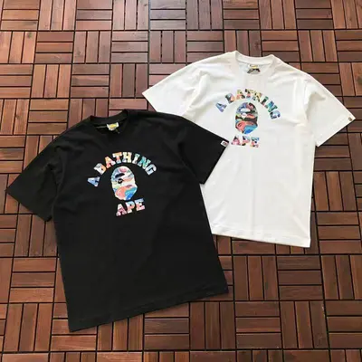 ¥~109 BAPE T-SHIRT 55010307 (im 185CM 70KG iwear size M in the photo)