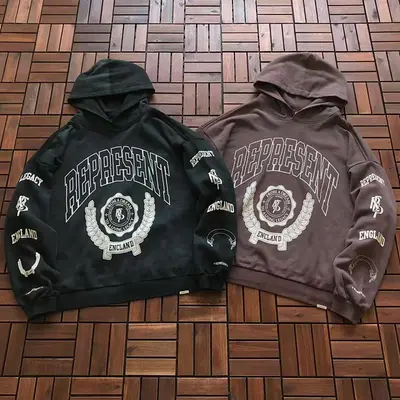 ¥ ~ 215 REPRESENT HOODIE FLEECE 55010319 (im 185CM 70KG iwear size S in the photo)