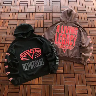 ¥~235 REPRESENT HOODIE FLEECE¥55010304(im 185CM 70KG iwear size S in the photo)