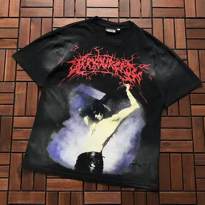 ¥~109 HELLSTAR T-SHIRT 55010504 (im 176CM 58KG iwear size S in the photo)