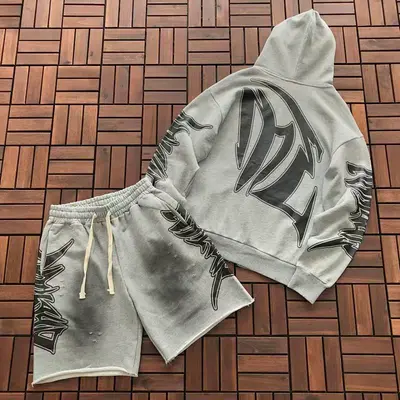 TOP￥~ 149 PANTS￥~ 99 M🔥🔥ED E🔥🔥TI🔥N HOODIE SHORTS 77010622