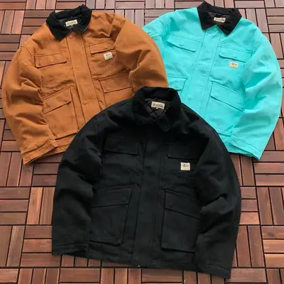 ￥268 ST🔥S🔥Y COTTON JACKET 88010908 (im 180CM 68KG iwear size M in the photo)