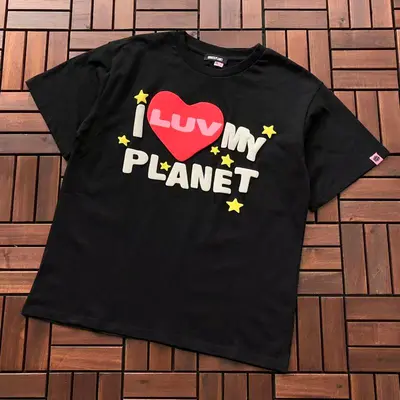 ￥~85 BROKEN PLANET T-SHIRT 77010894 (im 176CM 58KG iwear size S in the photo)