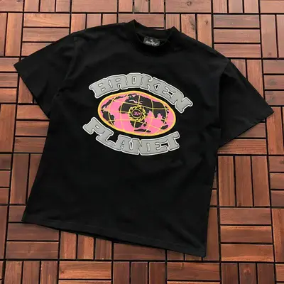 ￥~85 BROKEN PLANET T-SHIRT 77010866 (im 176CM 58KG iwear size S in the photo)