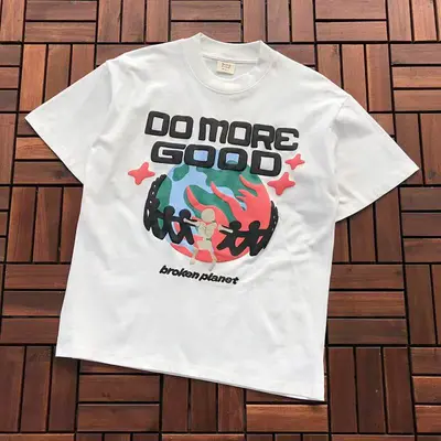 ￥~85 BROKEN PLANET T-SHIRT 77010859 (im 176CM 58KG iwear size S in the photo)