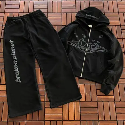 TOP￥~ 169 PANTS￥~ 119 BROKEN PLANET HOODIE TROUSERS FLEECE 77010880