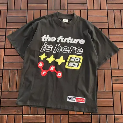 ¥~85 BROKEN PLANET T-SHIRT 77010840 (im 180CM 68KG iwear size S in the photo)