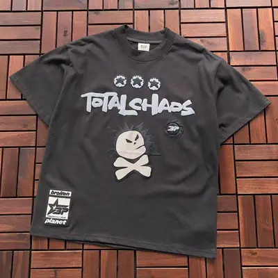 ¥~85 BROKEN PLANET T-SHIRT 77010830 (im 176CM 58KG iwear size S in the photo)