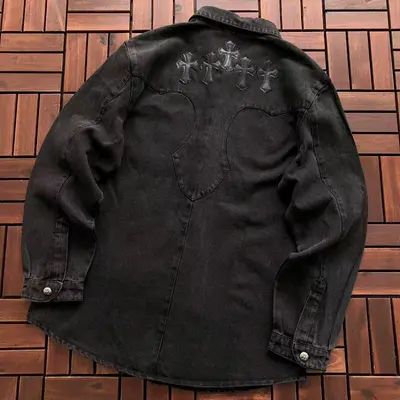 ￥219 CH🔥OM🔥 HE🔥RTS JACKET 88010932 (im 180CM 68KG iwear size L in the photo)
