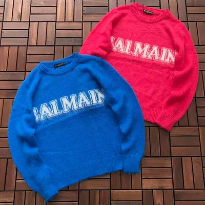 ¥~135 BALMAIN SWEATER 77010962 (im 176CM 58KG iwear size M in the photo)