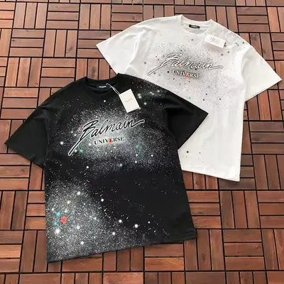 ￥~149 BALMAIN T-SHIRT 66011265 (im 185CM 80KG iwear size S in the photo)