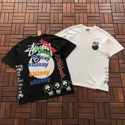 ￥~85 ST🔥S🔥Y T-SHIRT 77011262 (im 185CM 70KG iwear size M in the photo)