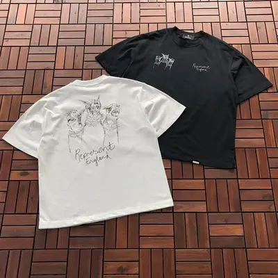￥~99 REPRESENT T-SHIRT 77011226 (im 185CM 70KG iwear size M in the photo)