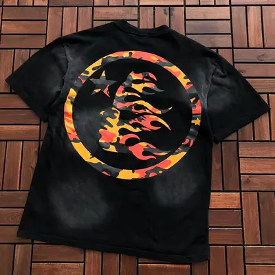 ¥~105 HELLSTAR T-SHIRT 55011315 (im 185CM 70KG iwear size S in the photo)
