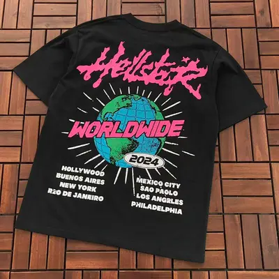 ¥~79 HELLSTAR T-SHIRT 77011697 (im 176CM 58KG iwear size M in the photo)