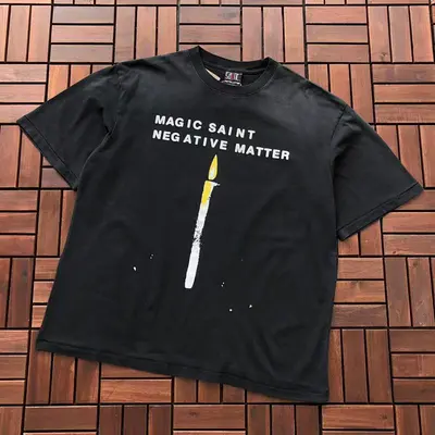¥~95 SAINT MICHAEL T-SHIRT 77011664 (im 176CM 58KG iwear size M in the photo)