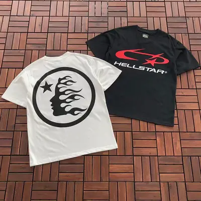 ￥~79 HELLSTAR T-SHIRT 77011621 (im 176CM 58KG iwear size M in the photo)