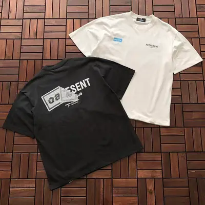 black￥~99 white￥~95 REPRESENT T-SHIRT 77012078 (im 176CM 58KG iwear size M in the photo)