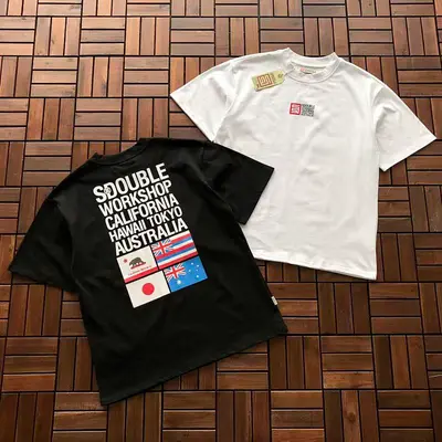 ¥~85 S/DOUBLE T-SHIRT 77012130 (im 176CM 58KG iwear size M in the photo)
