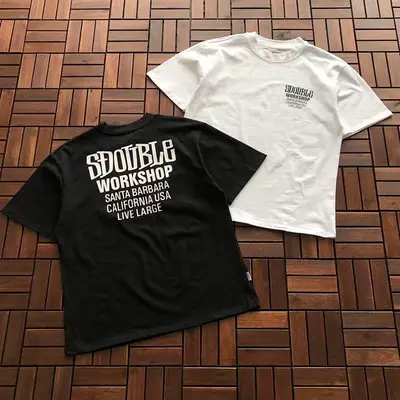 ¥~85 S/DOUBLE T-SHIRT 77012118 (im 176CM 58KG iwear size M in the photo)