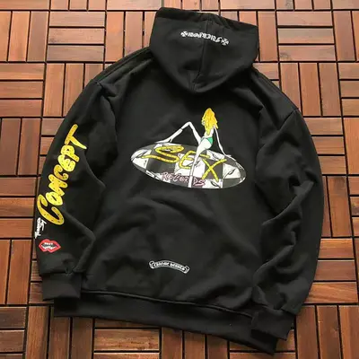 ￥~129 CH🔥OM🔥 HE🔥RTS HOODIE 77012344 (im 176CM 58KG iwear size S in the photo)
