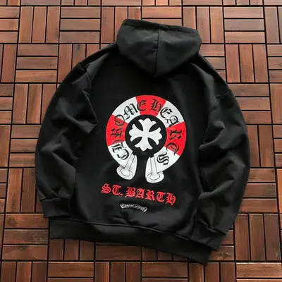 ￥~129 CH🔥OM🔥 HE🔥RTS HOODIE 77012317 (im 180CM 68KG iwear size M in the photo)